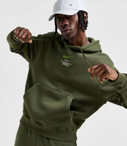 TUTA NIKE SWOOSH HOODIE KHAKI GREEN