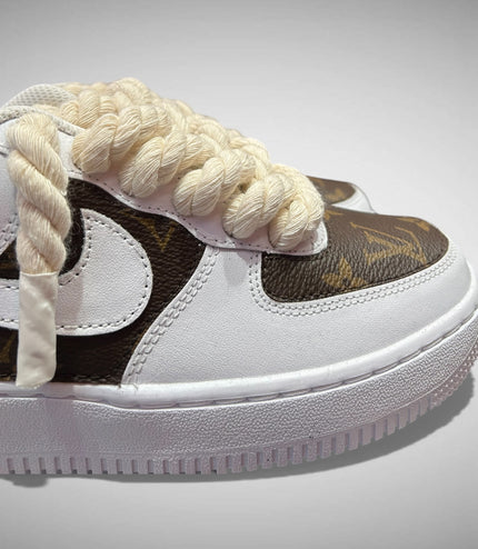 SNEAKERS NIKE AIR FORCE 1 "ROPE LACES BEIGE" MOOD L.V. CUSTOM