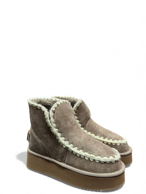 STIVALETTO ICON PLATFORM CON PELLICCIA DONNA