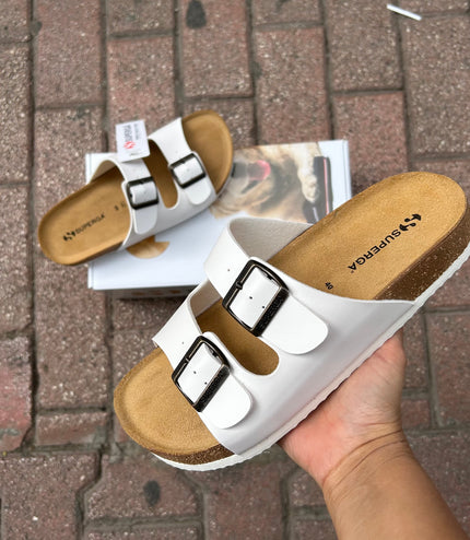 CIABATTE IN PELLE SUPERGA UOMO