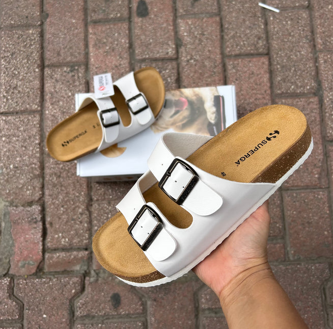 CIABATTE IN PELLE SUPERGA UOMO