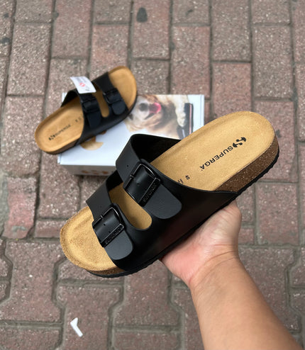 CIABATTE IN PELLE SUPERGA UOMO