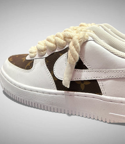SNEAKERS NIKE AIR FORCE 1 "ROPE LACES BEIGE" MOOD L.V. CUSTOM