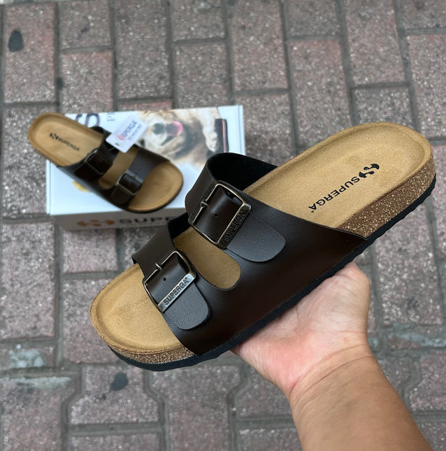 CIABATTE IN PELLE SUPERGA UOMO
