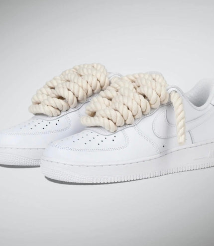 SNEAKERS NIKE AIR FORCE 1 "ROPE LACES BEIGE" CUSTOM