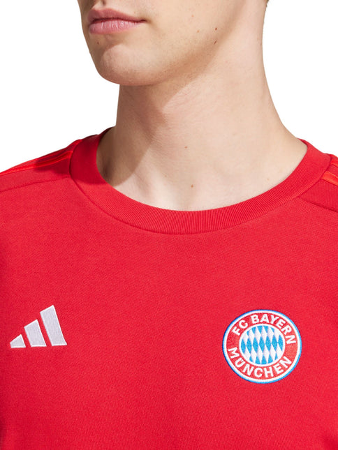 TUTA ADIDAS COTONE GARZATO BAYERN MONACO ROSSA UOMO