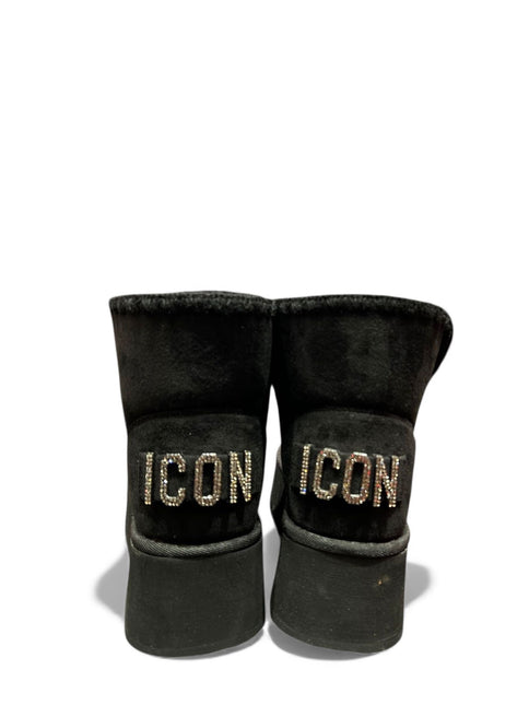 STIVALETTO ICON PLATFORM CON PELLICCIA DONNA