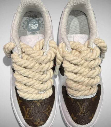 SNEAKERS NIKE AIR FORCE 1 "ROPE LACES BEIGE" MOOD L.V. CUSTOM
