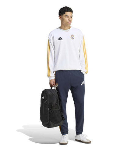 TUTA ADIDAS CLUB FELPATA REAL MADRID DNA ERKEK BEYAZ FUTBOL UOMO