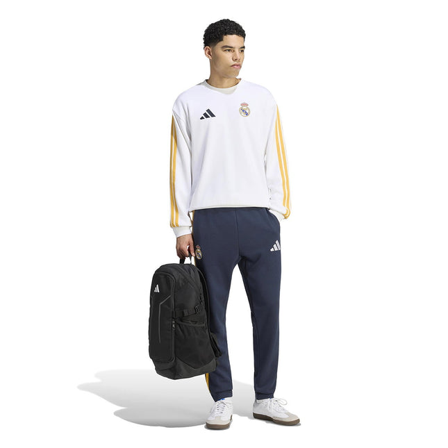 TUTA ADIDAS CLUB FELPATA REAL MADRID DNA ERKEK BEYAZ FUTBOL UOMO