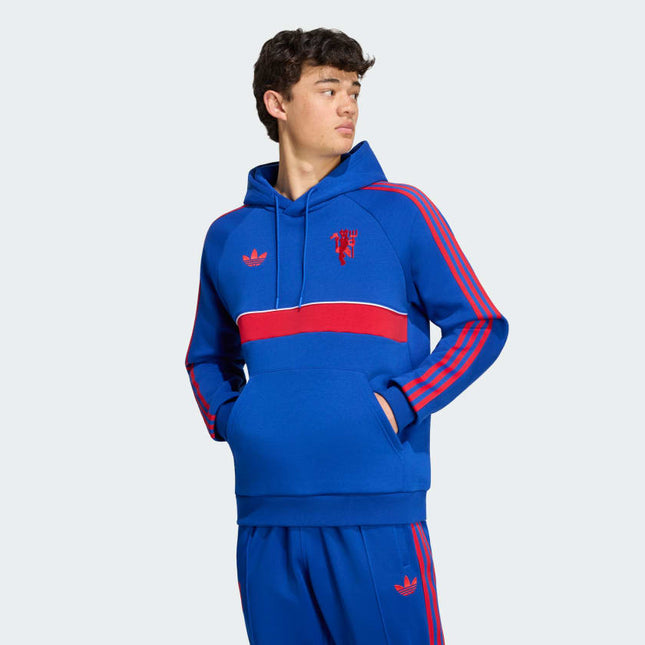 TUTA ADIDAS ORIGINALS FELPATA CON CAPPUCCIO X MANCHESTER UNITED HOODIW UOMO