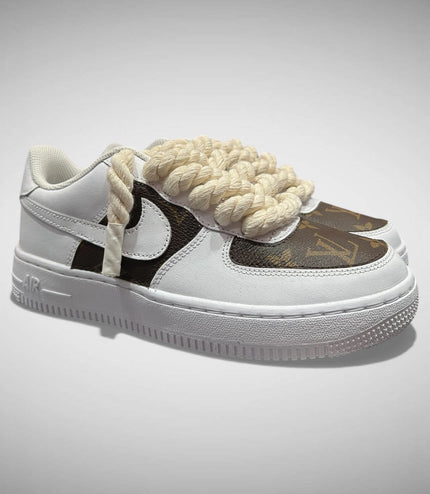 SNEAKERS NIKE AIR FORCE 1 "ROPE LACES BEIGE" MOOD L.V. CUSTOM