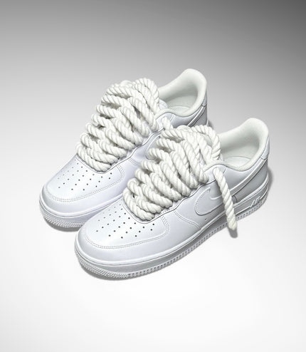 SNEAKERS NIKE AIR FORCE 1 "ROPE LACES WHITE" CUSTOM