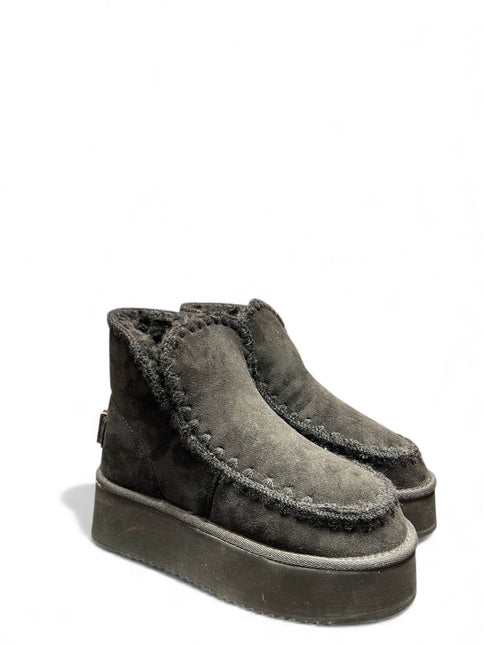 STIVALETTO ICON PLATFORM CON PELLICCIA DONNA