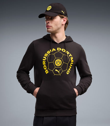 TUTA PUMA CON CAPPUCCIO FTBL CULTURE BORUSSIA DORTMUND UOMO