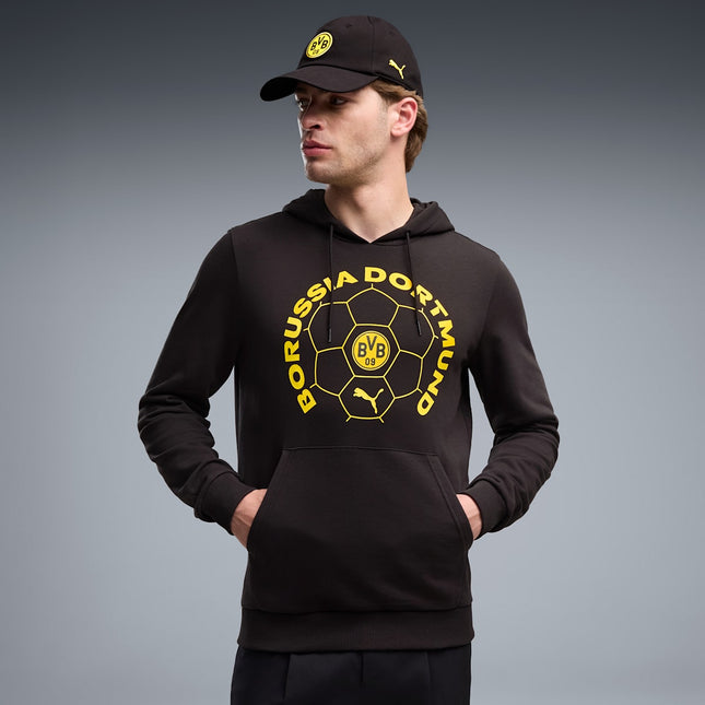 TUTA PUMA CON CAPPUCCIO FTBL CULTURE BORUSSIA DORTMUND UOMO