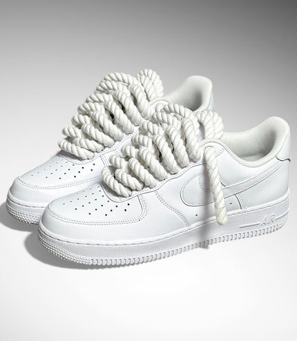 SNEAKERS NIKE AIR FORCE 1 "ROPE LACES WHITE" CUSTOM