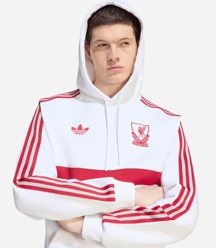 TUTA ADIDAS ORIGINALS FELPATA CON CAPPUCCIO X LIVERPOOL FC TIRO 26/27 UOMO
