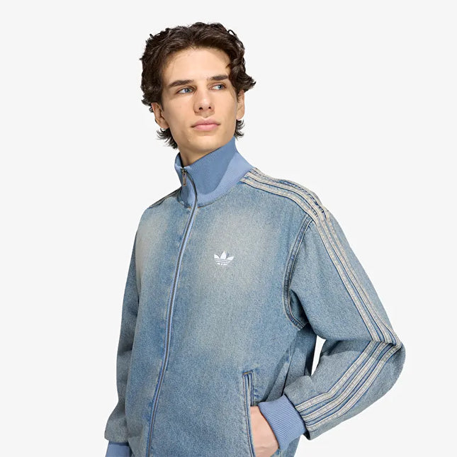 TUTA ADIDAS ORIGINALS FIREBIRD ADICOLOR IN DENIM UOMO