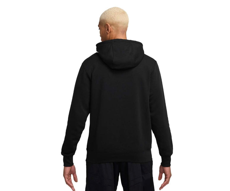 Tuta Nike felpata con cappuccio uomo Nera/Grigia