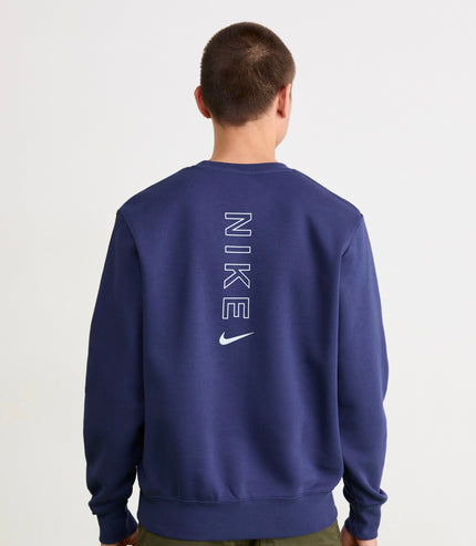 Tuta Nike uomo felpata girocollo Blù/Gialla