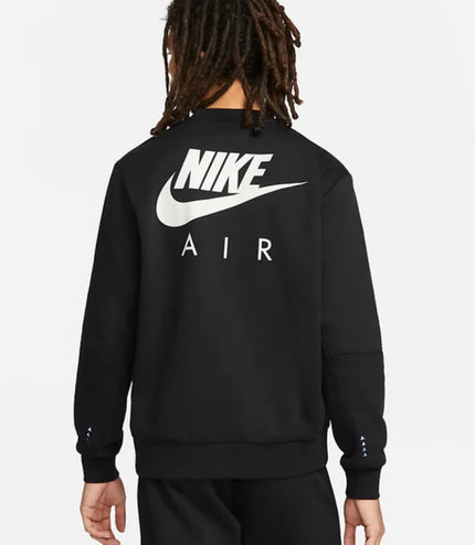 Tuta nike air felpata Nero/Bianco
