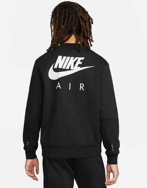 Tuta nike air felpata Nero/Bianco