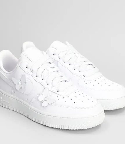 Smeakers w air force 1 lo Bianca con Farfalle
