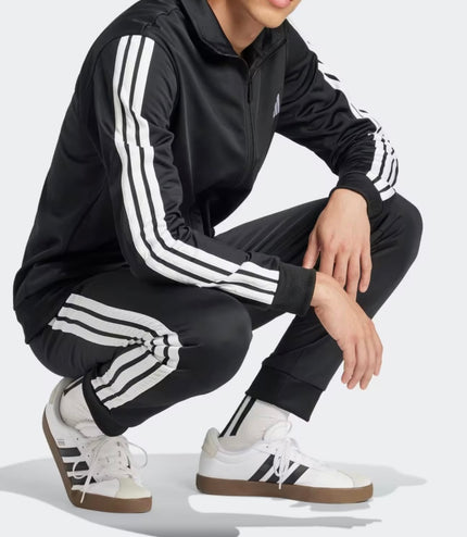Tuta sportiva adidas basic 3 strisce Nera/Bianca