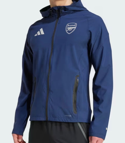 Tuta Adidas acetata tech uomo Arsenal Blù/Nero