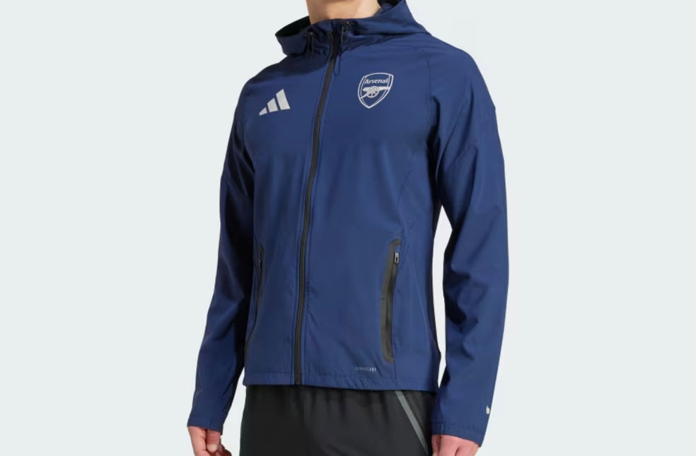 Tuta Adidas acetata tech uomo Arsenal Blù/Nero