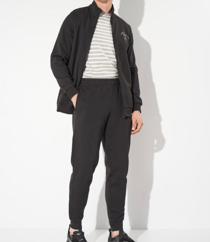 Tuta Puma uomo felpata Nera/Bianca