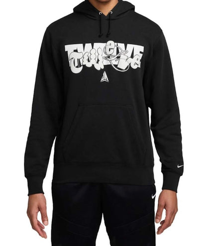 Tuta Nike felpata con cappuccio uomo Nera/Grigia