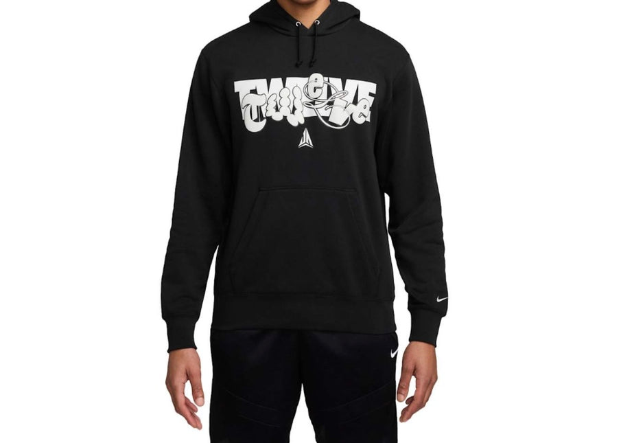 Tuta Nike felpata con cappuccio uomo Nera/Grigia