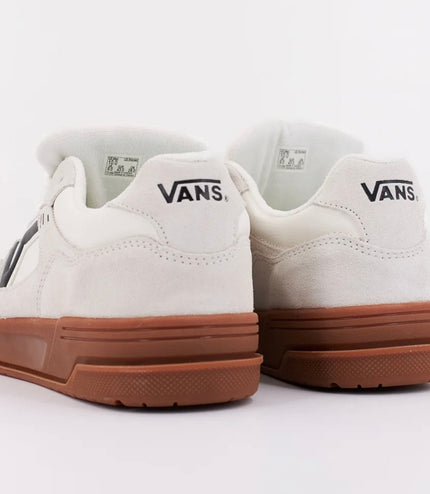 Sneakers vans upland Bianca/Marrone di camoscio