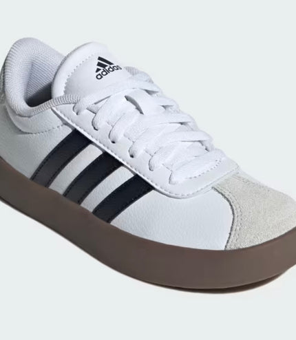 Sneakers adidas vl court 3.0 k Bianca/Marrone