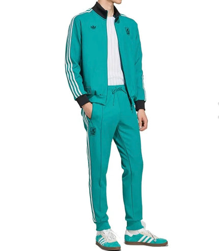 Tuta Adidas Original acetata Liverpool Verde/Bianca