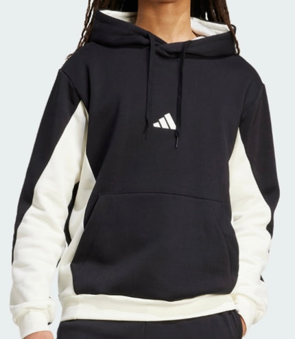 Tuta Adidas Performance uomo felpata Nero/Bianco