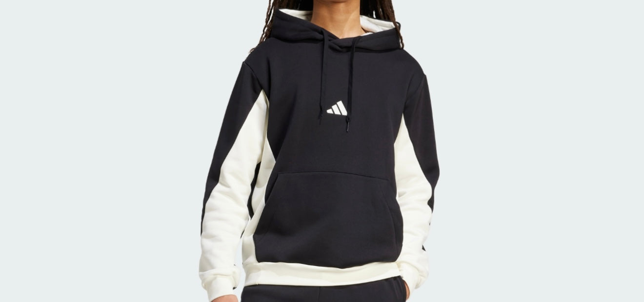 Tuta Adidas Performance uomo felpata Nero/Bianco