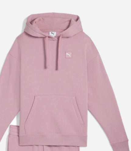 Tuta Puma felpata con cappuccio Rosa