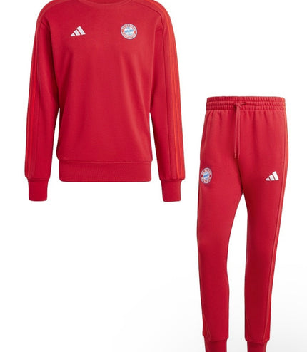 Tuta adidas cotone garzato Bayern monaco Rossa