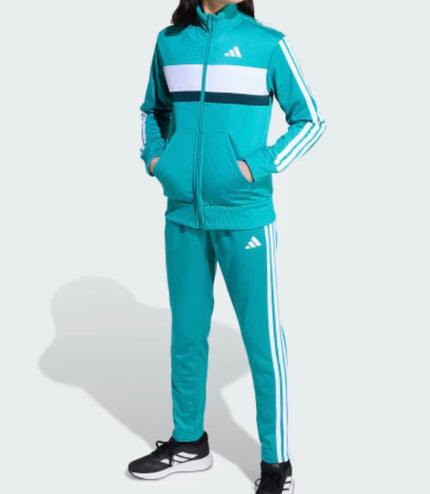 Tuta Adidas Performance bimbo acetata Verde/Bianca