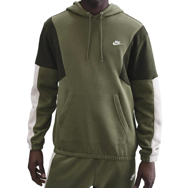 Tuta Nike uomo felpata con cappuccio Verde/Grigia