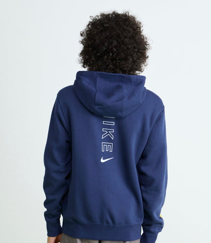 Tuta Nike uomo felpata con cappuccio Blù/Gialla