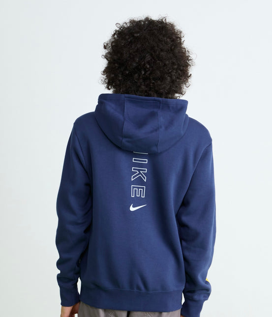 Tuta Nike uomo felpata con cappuccio Blù/Gialla