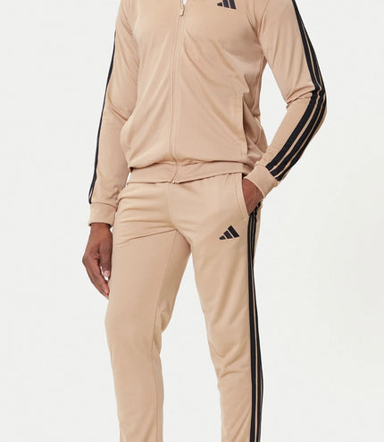 Tuta sportiva  adidas basic 3 strisce Beige/Nera
