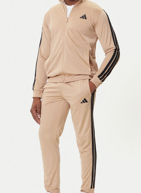 Tuta sportiva  adidas basic 3 strisce Beige/Nera