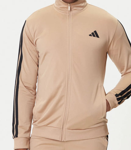 Tuta sportiva  adidas basic 3 strisce Beige/Nera