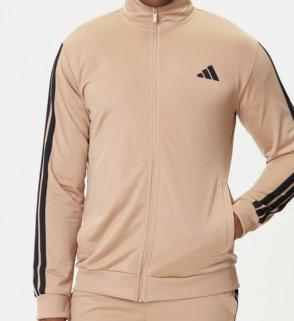 Tuta sportiva  adidas basic 3 strisce Beige/Nera