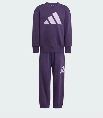 Tuta Adidas Performance bimba felpata Viola/Lilla